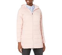 Amazon Essentials Doudoune à Capuche Compacte Légère et Imperméable (Disponible en Grandes Tailles) Femme, Rosé, M