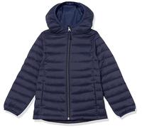 Amazon Essentials Doudoune à Capuche Légère, Paquetable et Résistante à L’Eau Fille, Bleu Marine, 5 Ans