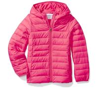 Amazon Essentials Doudoune à Capuche Légère, Paquetable et Résistante à L’Eau Fille, Rose Foncé, 5 Ans