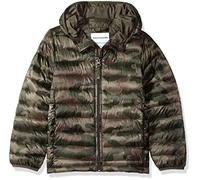 Amazon Essentials Doudoune à Capuche Légère, Paquetable et Résistante à L’Eau Garçon, Imprimé Motifs Camouflage, 5 Ans