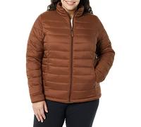 Amazon Essentials Doudoune compacte légère à Manches Longues résistante à l'eau (Disponible en Grande Taille) Femme, Brun Caramel Foncé, L