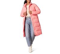 Amazon Essentials Doudoune d'hiver Longue Légère et Résistante à l'eau Effet Cocon avec Fermeture Éclair Intégrale Femme, Rose, M