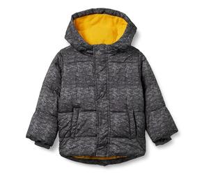 Amazon Essentials Doudoune Épaisse à Capuche Garçon, Charbon Chiné, 4 Ans