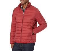Amazon Essentials Doudoune Imperméable Légère Et Compacte (Disponible en Grande Taille) Homme, Rouge Brique, M