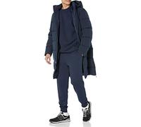 Amazon Essentials Doudoune longue à capuche en polyester recyclé pour homme, bleu marine, taille XXXL grande