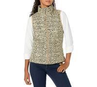 Amazon Essentials Doudoune Pliable Imperméable Légère Femme, Fauve Clair Imprimé Léopard, XL