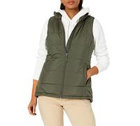 Amazon Essentials Doudoune Sans Manches Zippée Épaisseur Moyenne Femme, Vert Olive, S