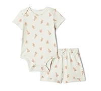 Amazon Essentials Ensemble de body et de short Unisexe - Bébé, Ours, Prématuré
