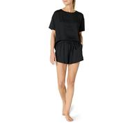 Amazon Essentials Ensemble de Pyjama à Coupe Décontractée en Satin avec Caraco et Short Femme