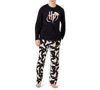 Amazon Essentials Ensemble de Pyjama avec Pantalon en Flanelle et T-shirt à Manches Longues Homme, Harry Potter Hedwige - Hommes, XS