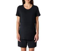 Amazon Essentials Ensemble de Pyjama de Maternité en Modal Doux Femme, Noir, XS