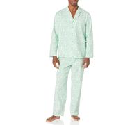 Amazon Essentials Ensemble de Pyjama en Flanelle pour Homme, Animaux de la forêt Vert Menthe, Taille XL