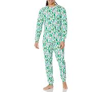 Amazon Essentials Ensemble de pyjama en tricot pour homme, arbre festif, taille S