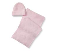 Amazon Essentials Ensemble Écharpe et Bonnet en Imitation Mohair pour Hommes et FemmesMixte, Lilas Pastel, Taille unique