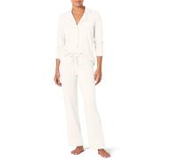 Amazon Essentials Ensemble pyjama en coton modal à manches longues et bas pleine longueur pour femme, blanc, 4XL plus