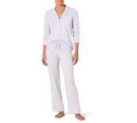 Amazon Essentials Ensemble pyjama en coton modal à manches longues et bas pleine longueur pour femme - Bleu pâle - 5XL Plus