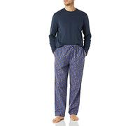 Amazon Essentials Ensemble Pyjama en Flanelle Douce pour Homme (Disponible en Grandes Tailles Disponibles), écureuil Bleu Marine, Taille XS
