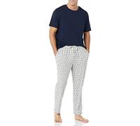 Amazon Essentials Ensemble Pyjama pour Homme en Coton Modal avec t-Shirt et Bas Pleine Longueur, Gris Puffin, XXL