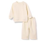 Amazon Essentials Ensemble Sweat-Shirt et Pantalon de Survêtement en Tissu Éponge Mixte Bébé, Lot de 2, Beige, 0-3 Mois