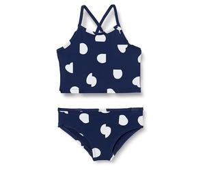 Amazon Essentials Ensemble Tankini pour Fille, Bleu foncé, Ivoire, Pois Abstraits, Taille XL