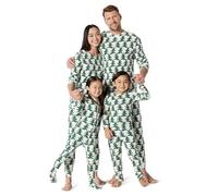 Amazon Essentials Ensembles de Pyjama de Noël Coupe Décontractée en Flanelle Douce Assortis pour Toute la Famille Homme, Arbres d'hiver, XS