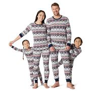 Amazon Essentials Ensembles de Pyjama de Noël Coupe Décontractée en Flanelle Douce Assortis pour Toute la Famille Mixte bébé, Lot de 3, Winter Fairisle, Prématuré