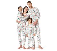 Amazon Essentials Ensembles de Pyjamas de Noël Assortis pour la Famille Femme, Lumières Festives, M