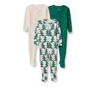 Amazon Essentials Ensembles de Pyjamas de Noël Assortis pour la Famille Mixte Enfante, Lot de 3, Arbres d'hiver, 3 Ans