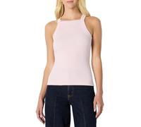 Amazon Essentials Femme Débardeur Côtelé à Encolure Haute, Extensibilité Constante, Coupe Ajustée