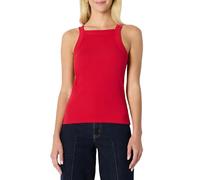 Amazon Essentials Femme Débardeur Côtelé à Encolure Haute, Extensibilité Constante, Coupe Ajustée