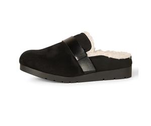 Amazon Essentials Femme Mules en Peau de Mouton et Mousse à Mémoire de Forme, ne Couvrent Pas l’arrière de la Cheville