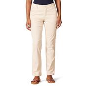 Amazon Essentials Femme Pantalon Chino en Textile Sergé Extensible à Coupe Ajustée et Jambe Droite