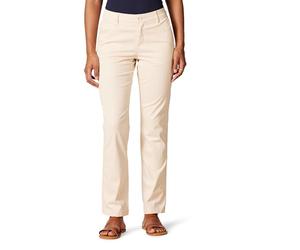Amazon Essentials Femme Pantalon Chino en Textile Sergé Extensible à Coupe Ajustée et Jambe Droite