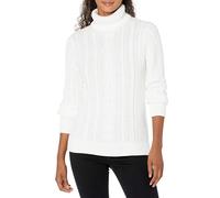 Amazon Essentials Femme Pull Col Roulé en Maille Torsadée Style Irlandais (Grandes Tailles Disponibles)