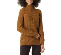 Amazon Essentials Femme Pull Col Roulé en Maille Torsadée Style Irlandais (Grandes Tailles Disponibles)