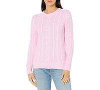Amazon Essentials Femme Pull Doux à Col Rond et Manches Longues Type Pêcheur, Maille Torsadée (Disponible en Grandes Tailles)