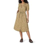 Amazon Essentials Femme Robe-Chemise Midi avec Demi-Manches, Taille Marquée et Poches, Coupe Décontractée