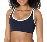 Amazon Essentials Femme Soutien-Gorge de Sport Active FormFlex à Col en V et Bordure Contrastante, Ultra Doux, Soutien Léger
