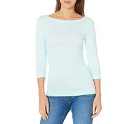 Amazon Essentials Femme T-shirt Col Bateau Coupe Ajustée à Manches 3/4