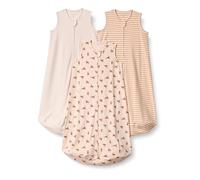 Amazon Essentials Gigoteuse en Coton, Turbulette Indice TOG 0,5 Mixte Bébé, Lot de 3, Avoine Chiné/Rayures/Tigres, 6-12 Mois