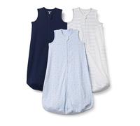 Amazon Essentials Gigoteuse en Coton, Turbulette Indice TOG 0,5 Mixte Bébé, Lot de 3, Bleu Marine/Koala/Rayures, 18-24 Mois