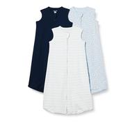 Amazon Essentials Gigoteuse en Coton, Turbulette Indice TOG 0,5 Mixte Bébé, Lot de 3, Bleu Marine/Rayures/Koala, 0-6 mois