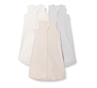 Amazon Essentials Gigoteuse en Coton, Turbulette Indice TOG 0,5 Mixte Bébé, Lot de 3, Gris Colombe/Ivoire/Rose Pâle, 6-12 Mois