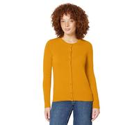 Amazon Essentials Gilet Col Rond Léger (Grandes Tailles Disponibles) Femme, Brun Tabac, S