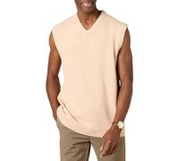 Amazon Essentials Gilet en Laine d'agneau Homme, Avoine Chiné, M