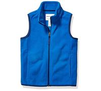 Amazon Essentials Gilet en Molleton Polaire Garçon, Bleu, 4 Ans