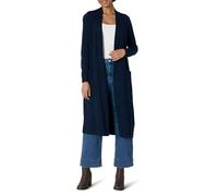 Amazon Essentials Gilet Léger Long Longueur Mollet Coupe Classique Femme, Bleu Marine, XS