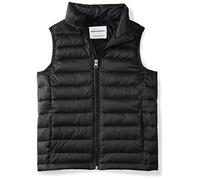 Amazon Essentials Gilet Matelassé Léger à Capuche, Imperméable Garçon, Noir, 9 ans