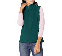 Amazon Essentials Gilet Polaire Doux sans Manches À Coupe Classique (Disponible en Grande Taille) Femme, Vert Foncé Chiné, M