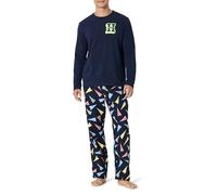 Amazon Essentials Harry Potter - DC Comics - Looney Tunes Ensembles de Pyjama en Flanelle Homme, Fanions Poudlard, S